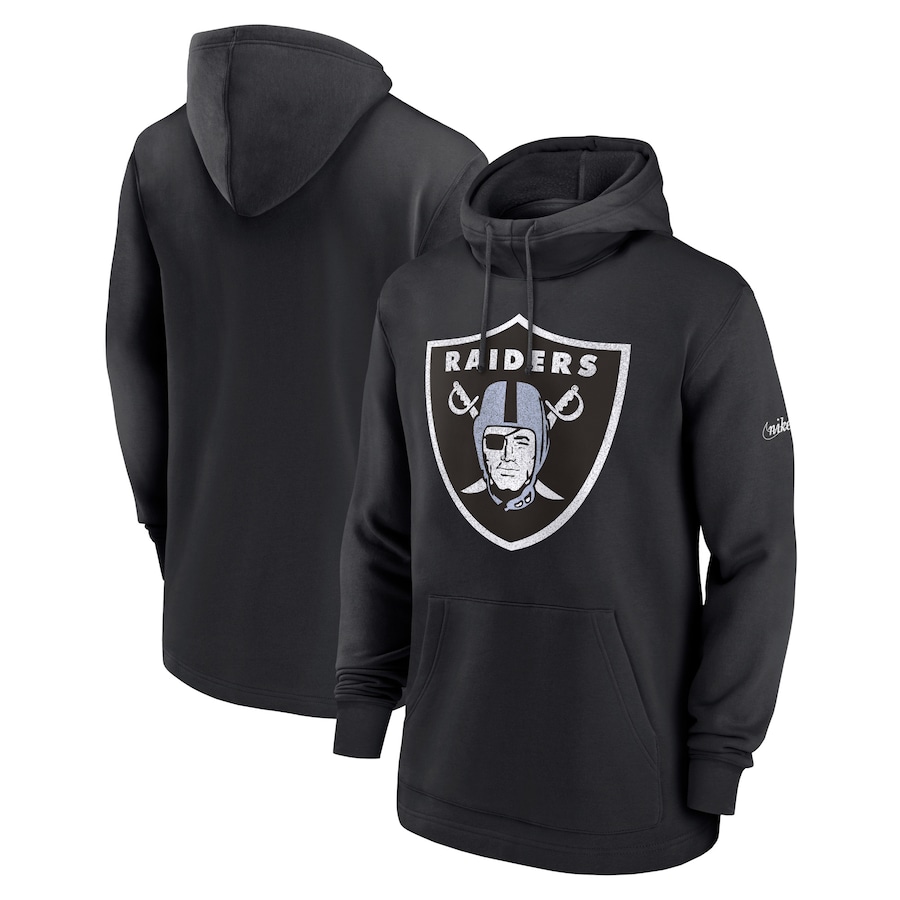 Las Vegas Raiders Football Black Classic Pullover Hoodie - Man Las Vegas Raiders Football Black Classic Pullover Hoodie - Man