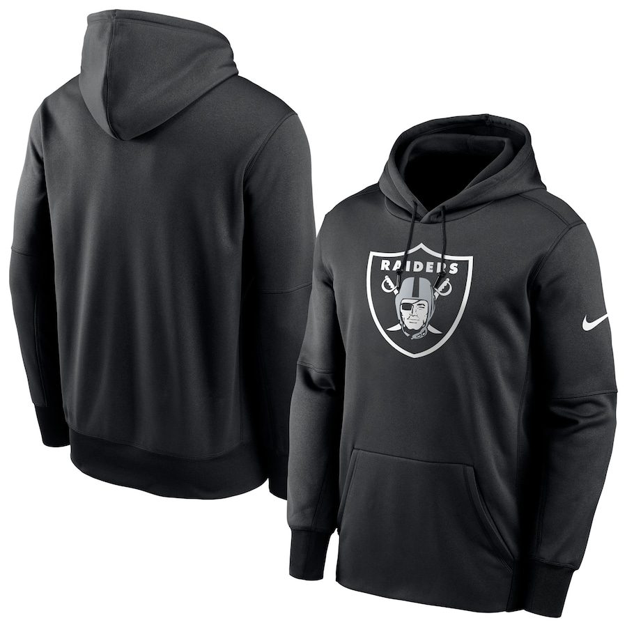 Las Vegas Raiders Football Black Fan Gear Primary Logo Therma Performance Pullover Hoodie - Man Las Vegas Raiders Football Black Fan Gear Primary Logo Therma Performance Pullover Hoodie - Man