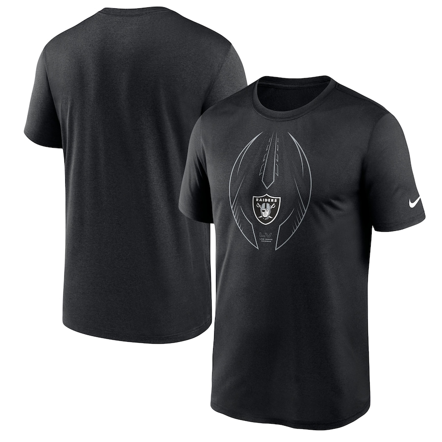 Las Vegas Raiders Football Black Team Legend Icon Performance T-Shirt - Man
