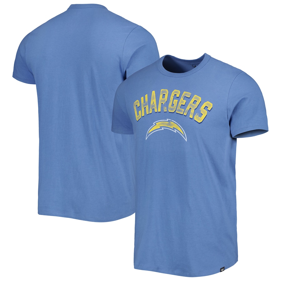 Los Angeles Chargers '47 Powder Blue All Arch Franklin T-Shirt - Man