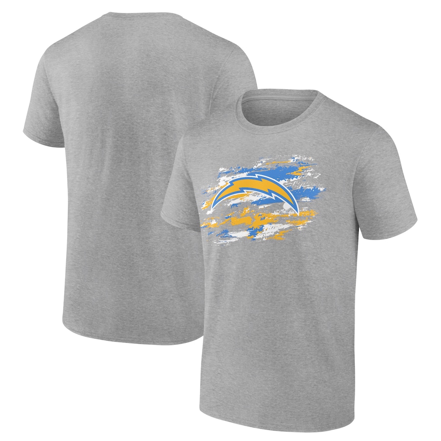 Los Angeles Chargers Heather Gray True Color T-Shirt - Man Los Angeles Chargers Heather Gray True Color T-Shirt - Man