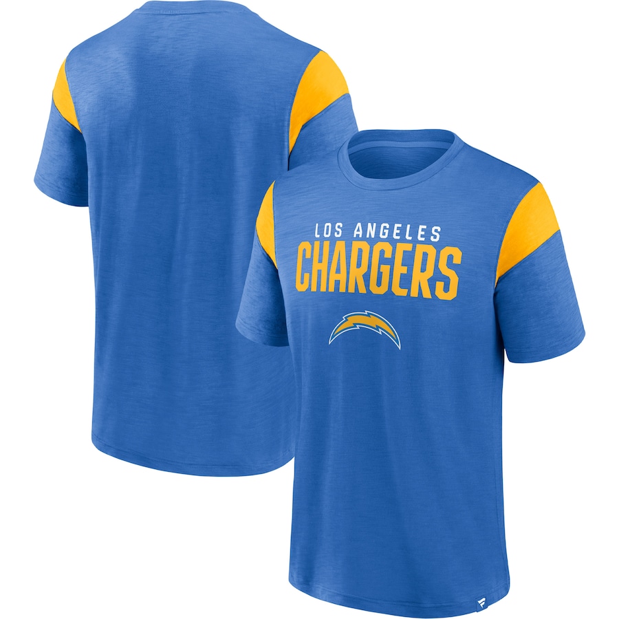 Los Angeles Chargers Powder Blue Home Stretch Team T-Shirt - Man Los Angeles Chargers Powder Blue Home Stretch Team T-Shirt - Man