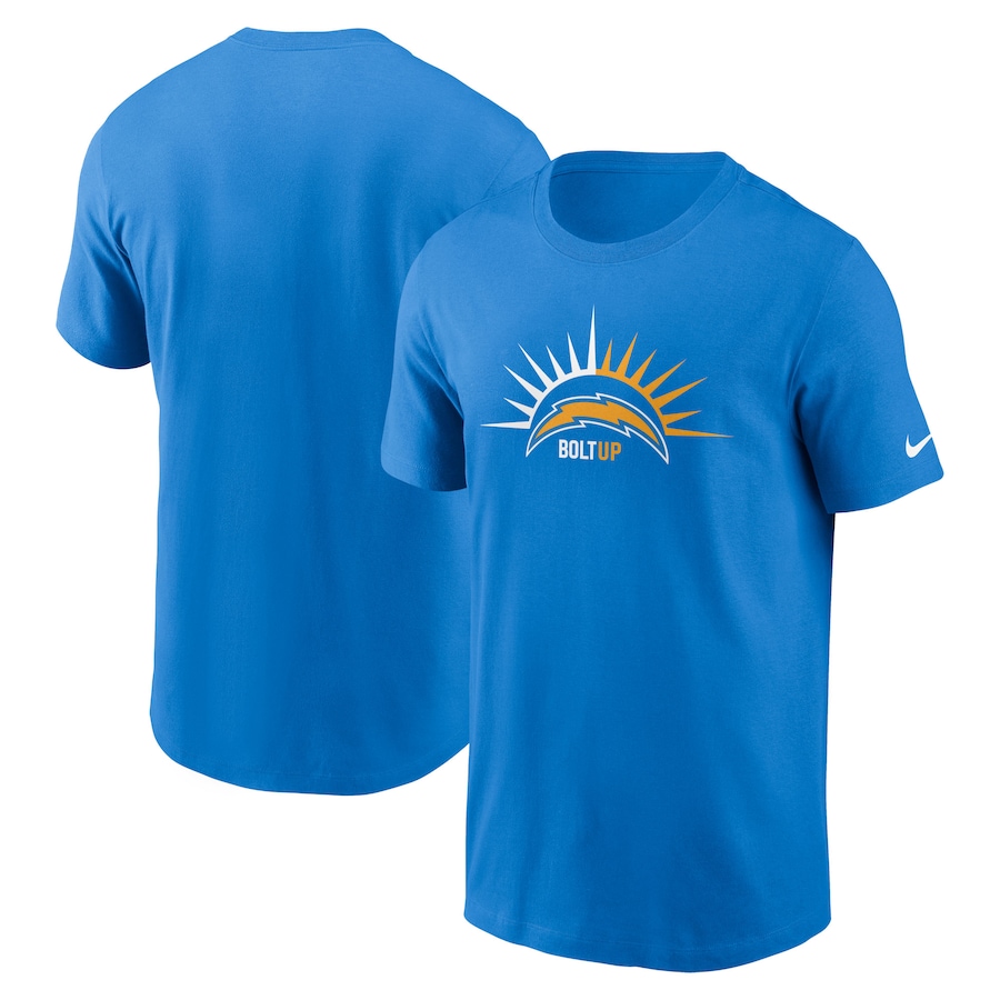 Los Angeles Chargers Football Powder Blue Essential Local Phrase T-Shirt - Man