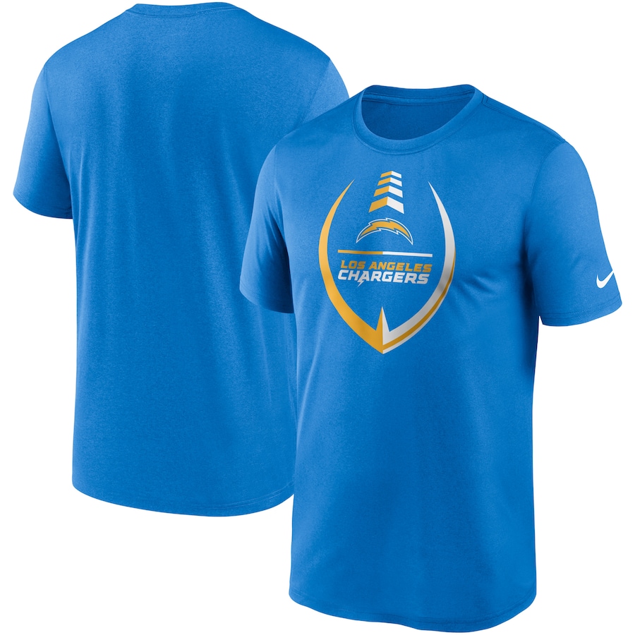 Los Angeles Chargers Football Powder Blue Icon Legend Performance T-Shirt - Man