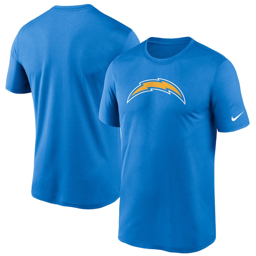 Los Angeles Chargers Football Powder Blue Logo Essential Legend Performance T-Shirt - Man