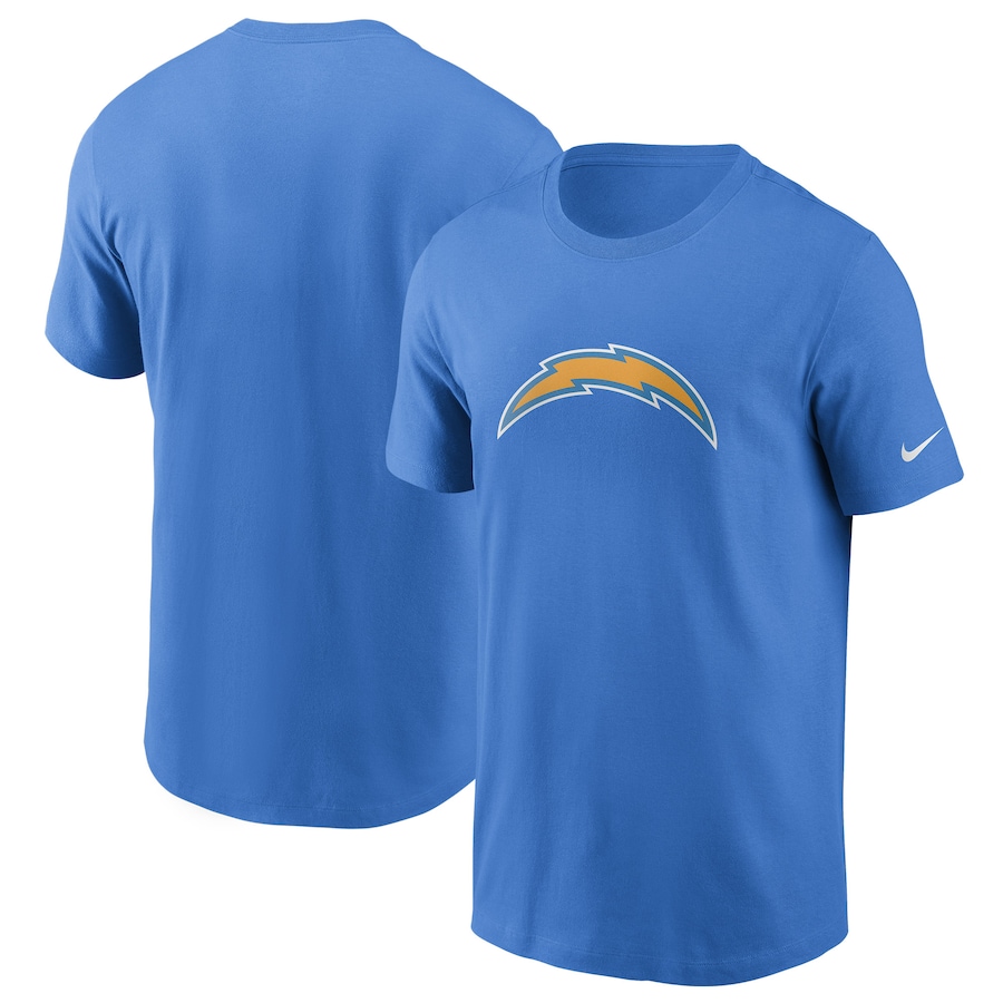 Los Angeles Chargers Football Powder Blue Primary Logo T-Shirt - Man