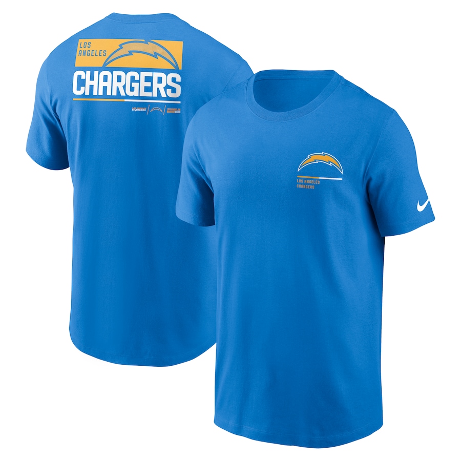 Los Angeles Chargers Football Powder Blue Team Incline T-Shirt - Man