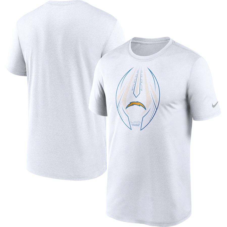 Los Angeles Chargers Football White Team Legend Icon Performance T-Shirt - Man