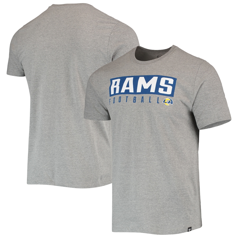 Los Angeles Rams '47 Gray Major Super Rival T-Shirt - Man