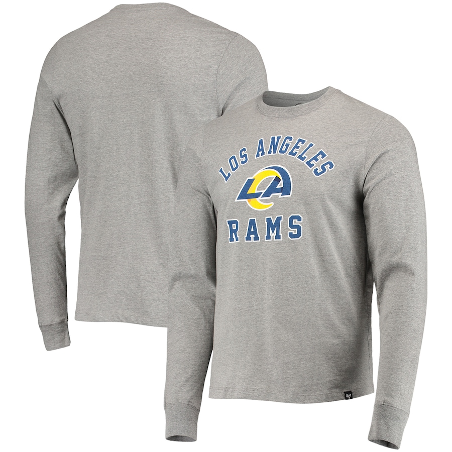 Los Angeles Rams '47 Heathered Gray Arch Super Rival Long Sleeve T-Shirt - Man Los Angeles Rams '47 Heathered Gray Arch Super Rival Long Sleeve T-Shirt - Man