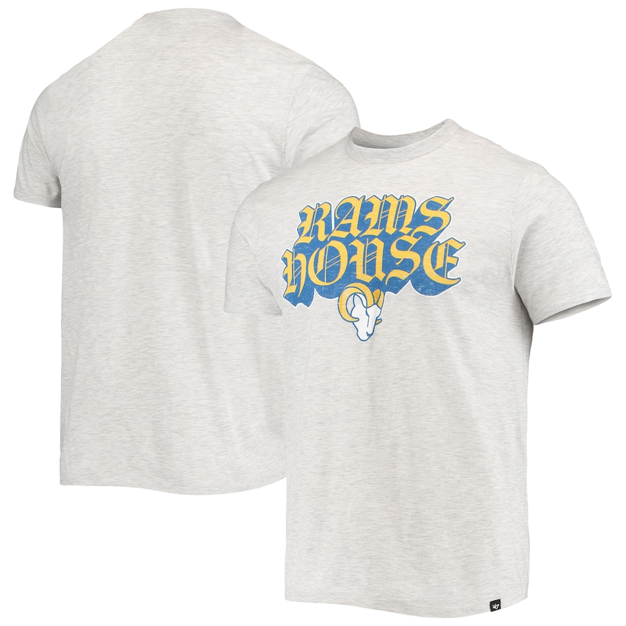Los Angeles Rams '47 Heathered Gray Team Franklin T-Shirt - Man Los Angeles Rams '47 Heathered Gray Team Franklin T-Shirt - Man