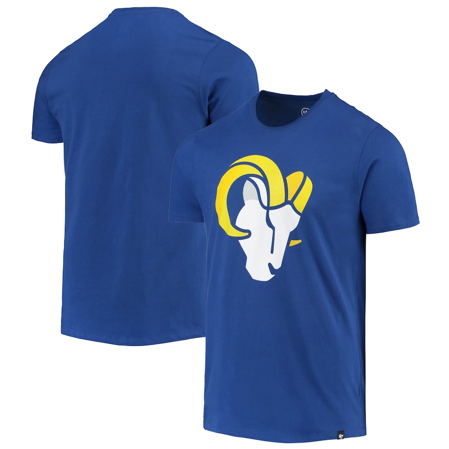 Los Angeles Rams '47 Royal Alternate Logo Imprint Super Rival T-Shirt - Man Los Angeles Rams '47 Royal Alternate Logo Imprint Super Rival T-Shirt - Man