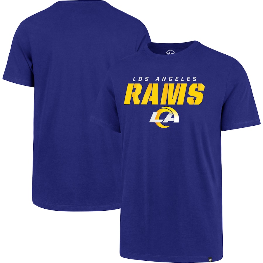 Los Angeles Rams '47 Royal Logo Traction Super Rival T-Shirt - Man