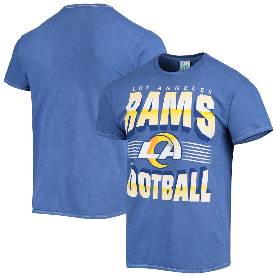 Los Angeles Rams '47 Royal Rocker Vintage Tubular T-Shirt - Man Los Angeles Rams '47 Royal Rocker Vintage Tubular T-Shirt - Man