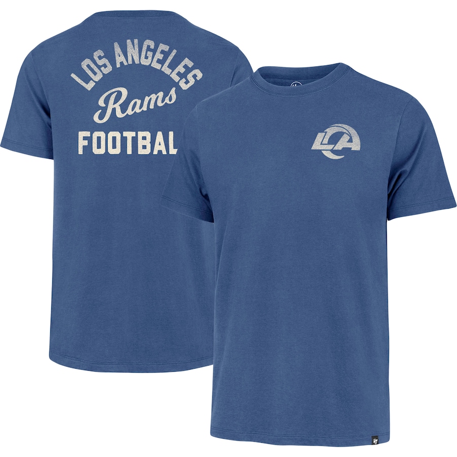 Los Angeles Rams '47 Royal Turn Back Franklin T-Shirt - Man Los Angeles Rams '47 Royal Turn Back Franklin T-Shirt - Man