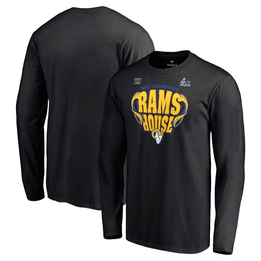 Los Angeles Rams Black 2021 NFC Champions Hometown Long Sleeve T-Shirt - Man