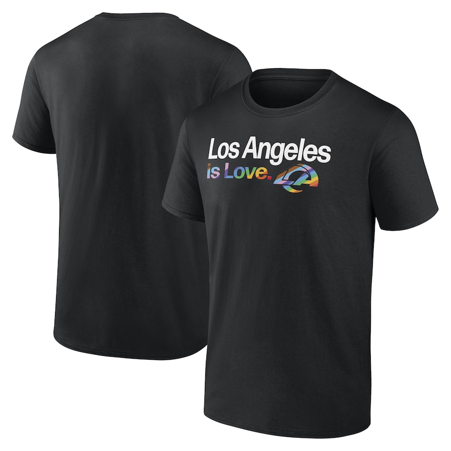 Los Angeles Rams Black City Pride Team T-Shirt - Man Los Angeles Rams Black City Pride Team T-Shirt - Man