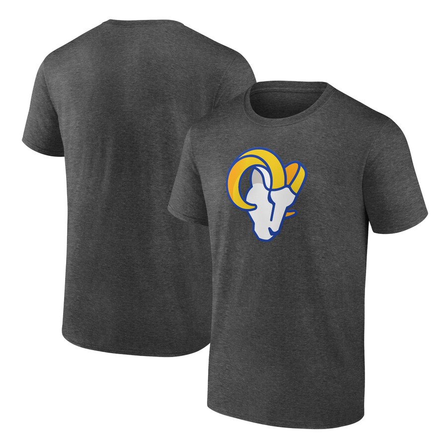 Los Angeles Rams Charcoal Primary Logo T-Shirt - Man Los Angeles Rams Charcoal Primary Logo T-Shirt - Man