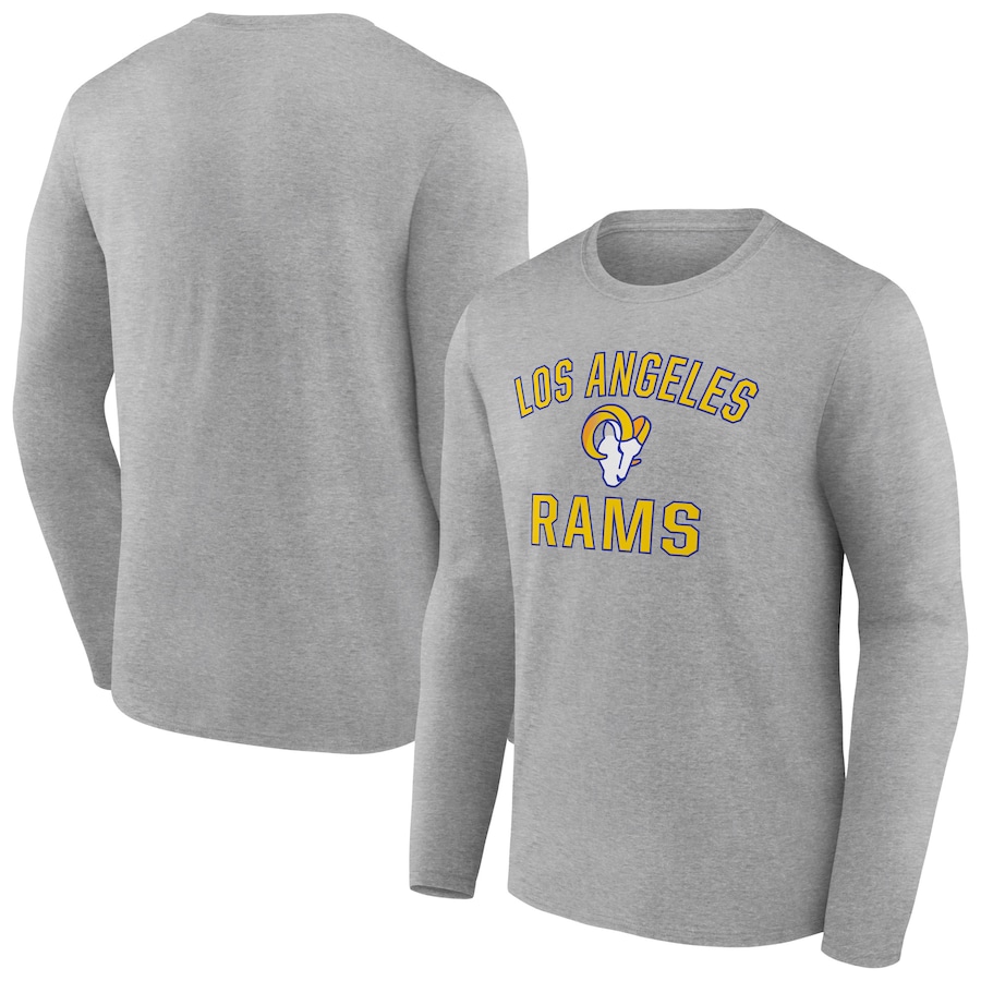 Los Angeles Rams Gray Victory Arch Long Sleeve T-Shirt - Man Los Angeles Rams Gray Victory Arch Long Sleeve T-Shirt - Man