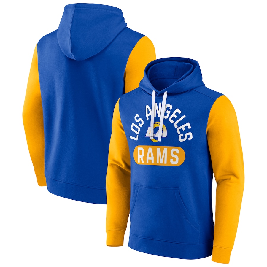 Los Angeles Rams Royal Extra Point Pullover Hoodie - Man Los Angeles Rams Royal Extra Point Pullover Hoodie - Man