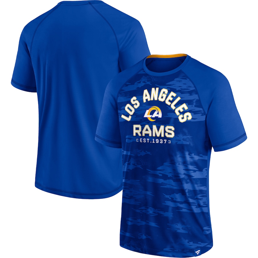 Los Angeles Rams Royal Hail Mary Raglan T-Shirt - Man