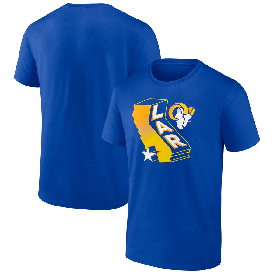 Los Angeles Rams Royal Hometown Collection Prime Time T-Shirt - Man Los Angeles Rams Royal Hometown Collection Prime Time T-Shirt - Man