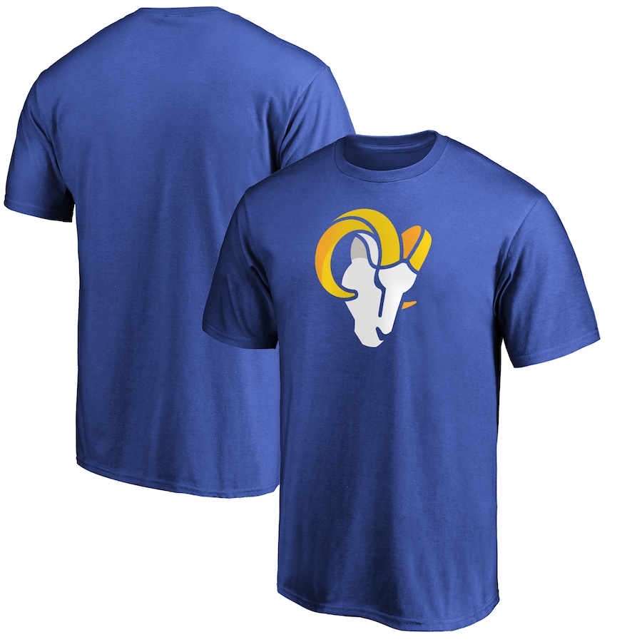 Los Angeles Rams Royal Primary Logo Team T-Shirt - Man Los Angeles Rams Royal Primary Logo Team T-Shirt - Man