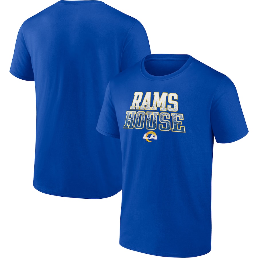 Los Angeles Rams Royal Rams House Heavy Hitter T-Shirt - Man Los Angeles Rams Royal Rams House Heavy Hitter T-Shirt - Man