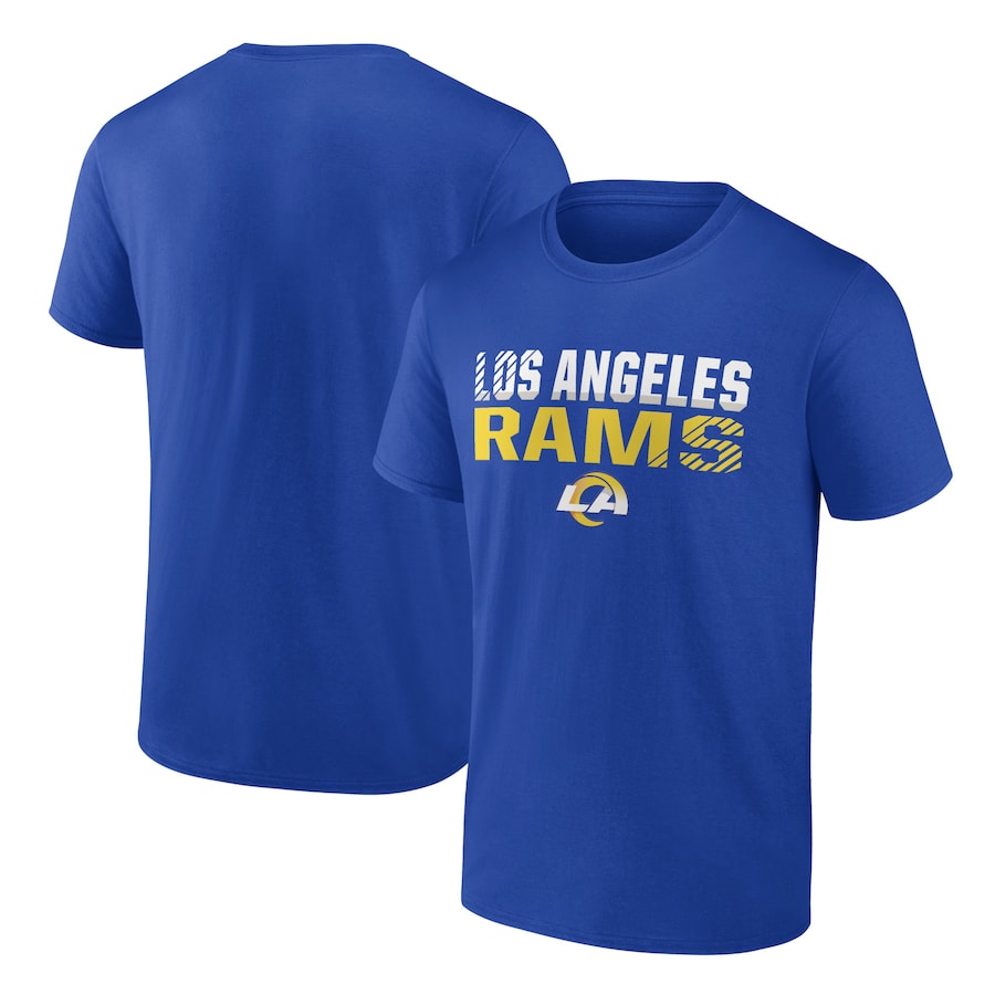 Los Angeles Rams Royal Team Fade Out T-Shirt - Man Los Angeles Rams Royal Team Fade Out T-Shirt - Man