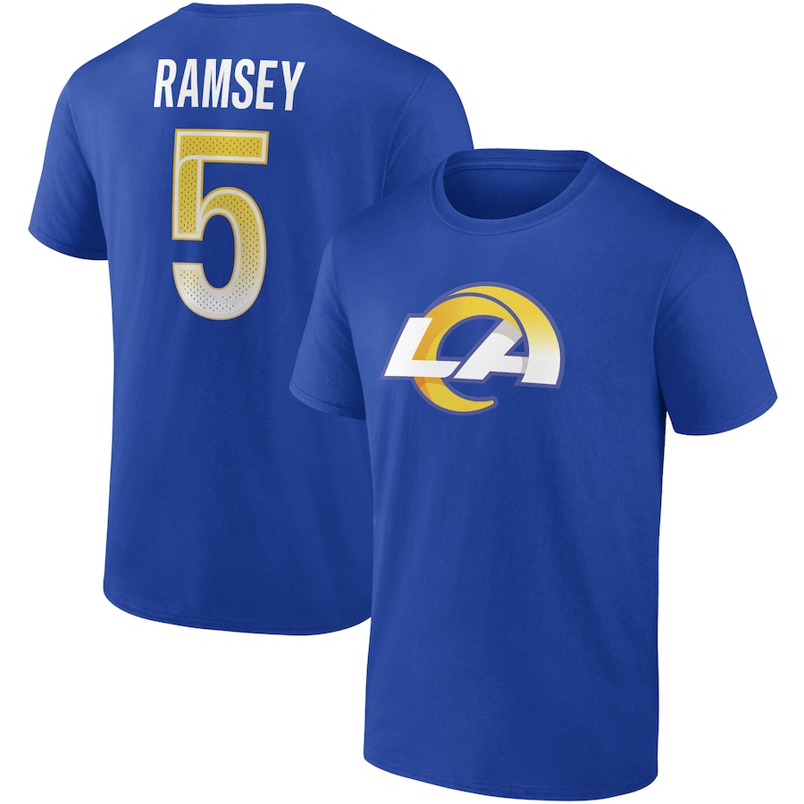 Los Angeles Rams Jalen Ramsey Royal Player Icon T-Shirt - Man