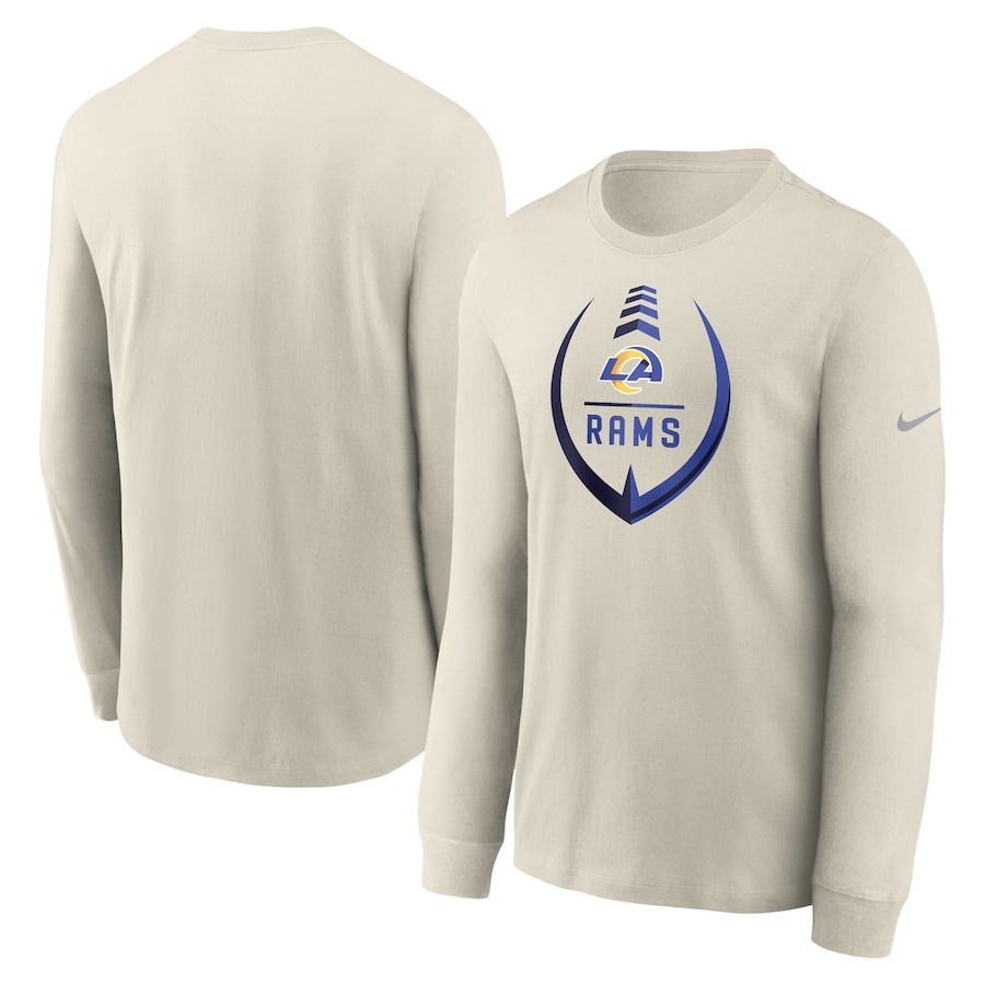Los Angeles Rams Football Bone Icon Legend Long Sleeve Performance T-Shirt - Man