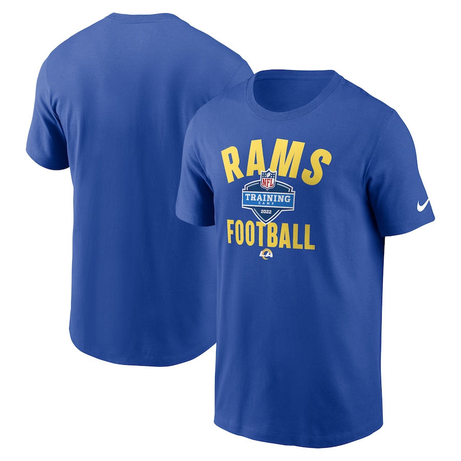 Los Angeles Rams Football Royal 2022 Training Camp Athletic T-Shirt - Man Los Angeles Rams Football Royal 2022 Training Camp Athletic T-Shirt - Man