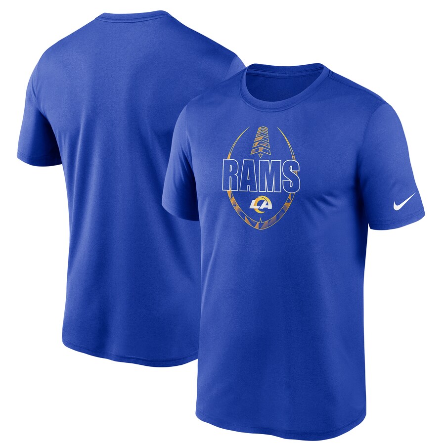 Los Angeles Rams Football Royal Fan Gear Icon T-Shirt - Man