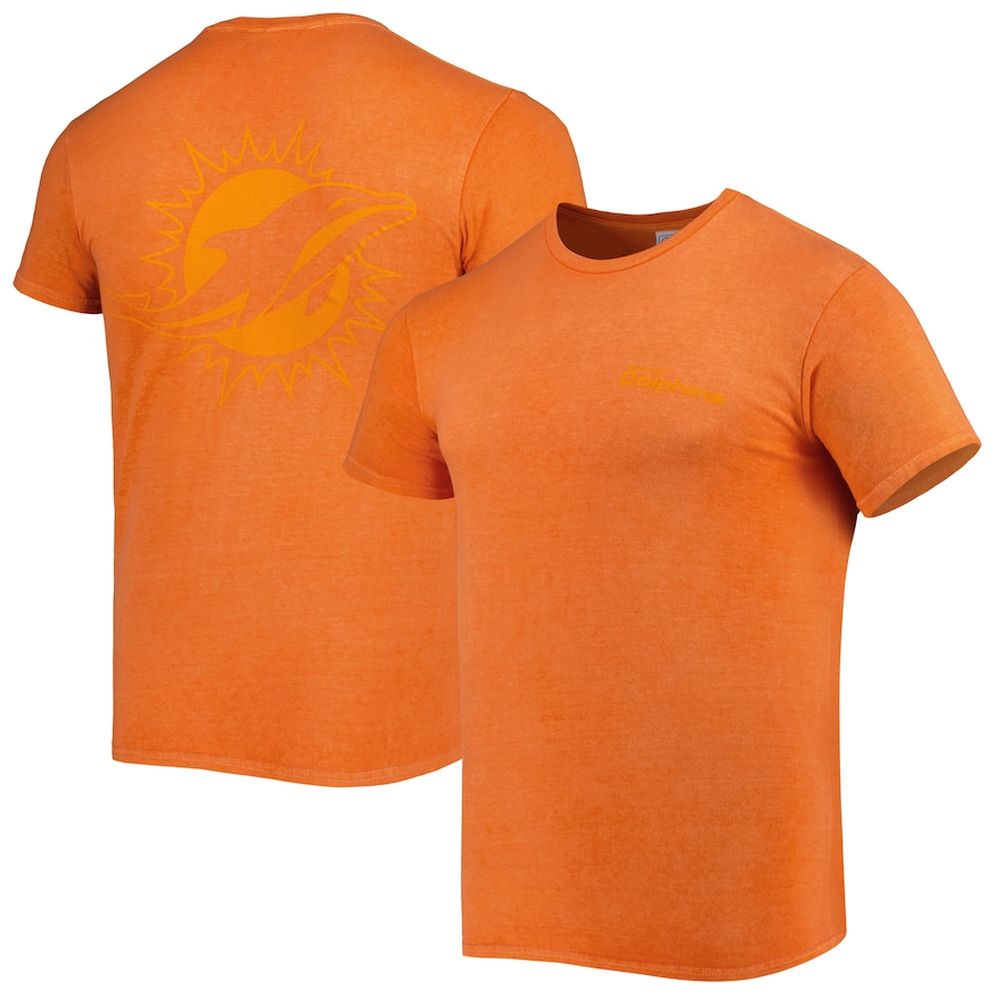Miami Dolphins '47 Orange Fast Track Tonal Highlight T-Shirt - Man