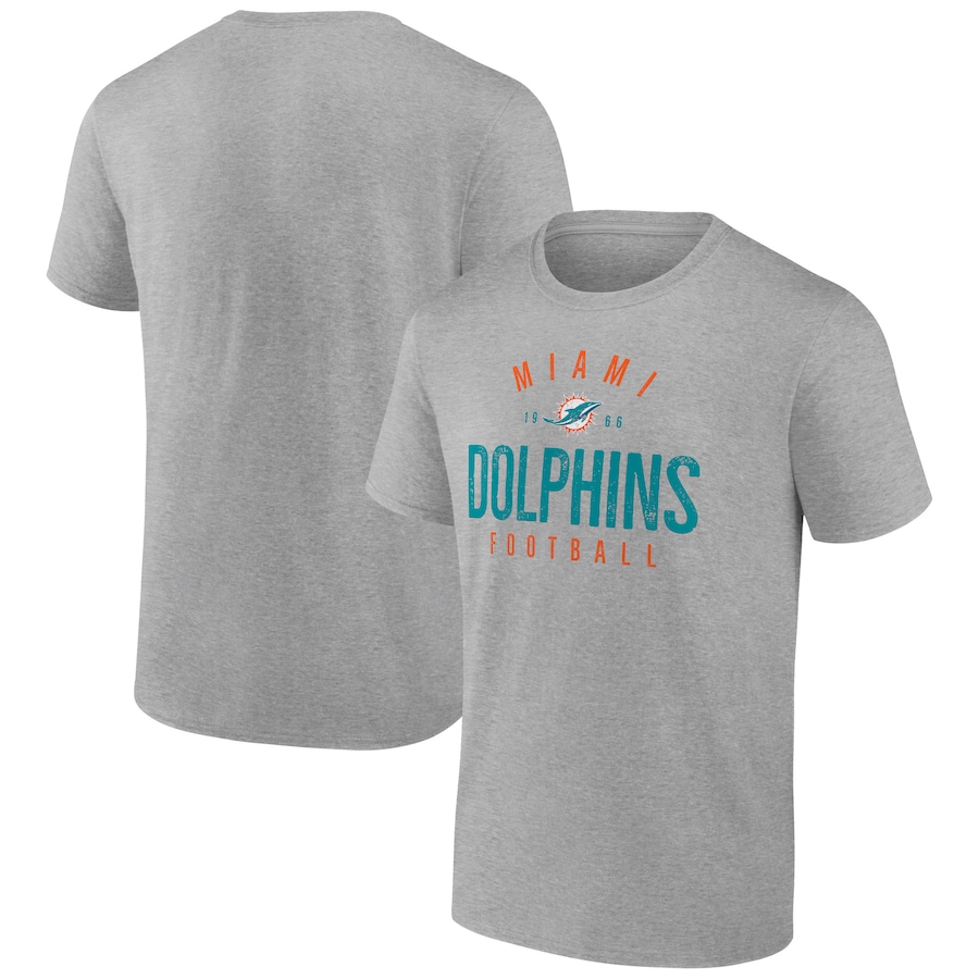 Miami Dolphins Heather Gray Legacy T-Shirt - Man Miami Dolphins Heather Gray Legacy T-Shirt - Man