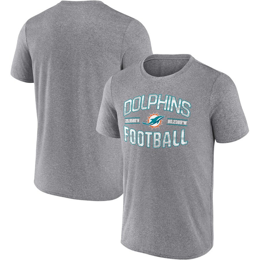 Miami Dolphins Heathered Gray Want To Play T-Shirt - Man