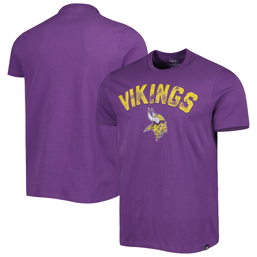 Minnesota Vikings '47 Purple All Arch Franklin T-Shirt - Man