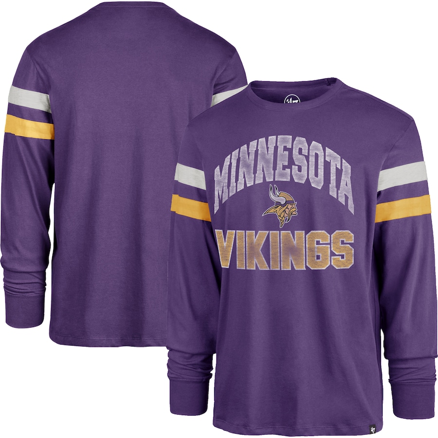 Minnesota Vikings '47 Purple Irving Long Sleeve T-Shirt - Man