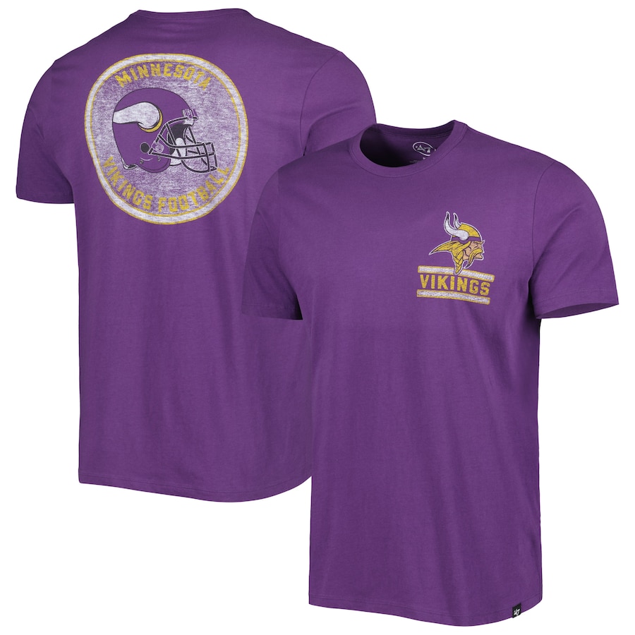 Minnesota Vikings '47 Purple Open Field Franklin T-Shirt - Man