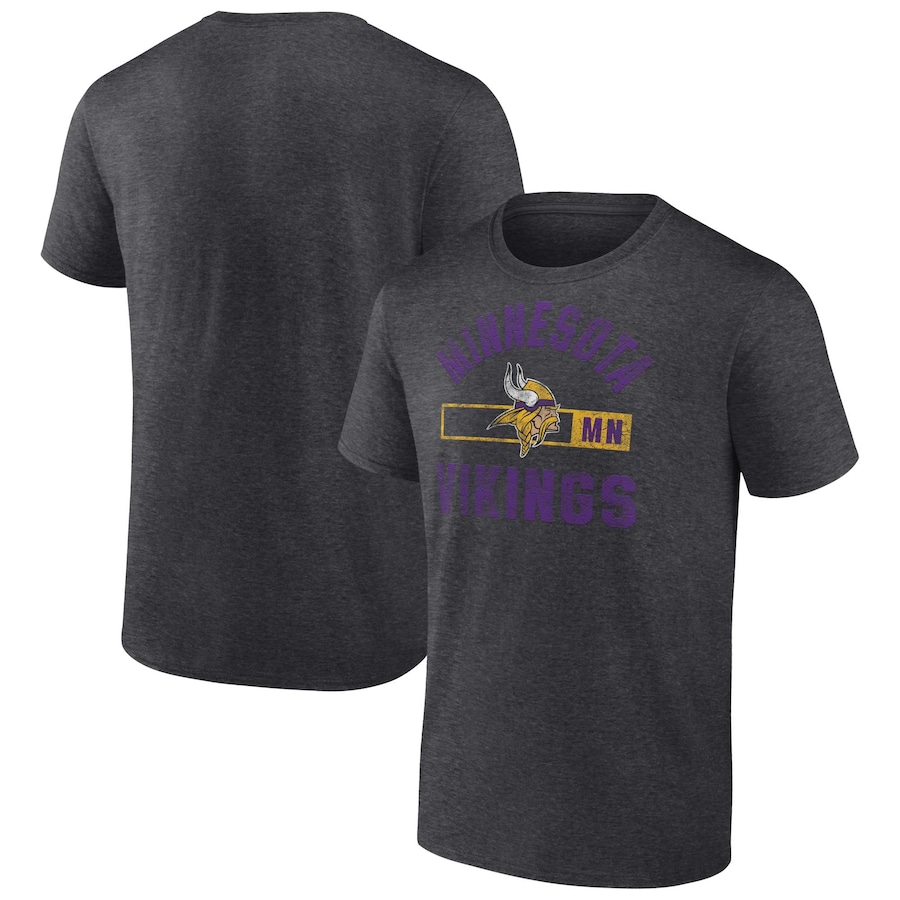 Minnesota Vikings Charcoal Let's Go T-Shirt - Man