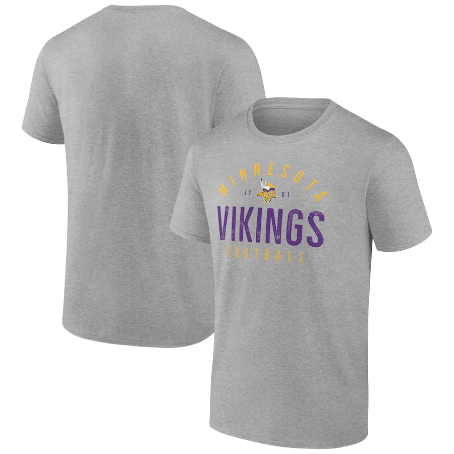 Minnesota Vikings Heather Gray Legacy T-Shirt - Man Minnesota Vikings Heather Gray Legacy T-Shirt - Man