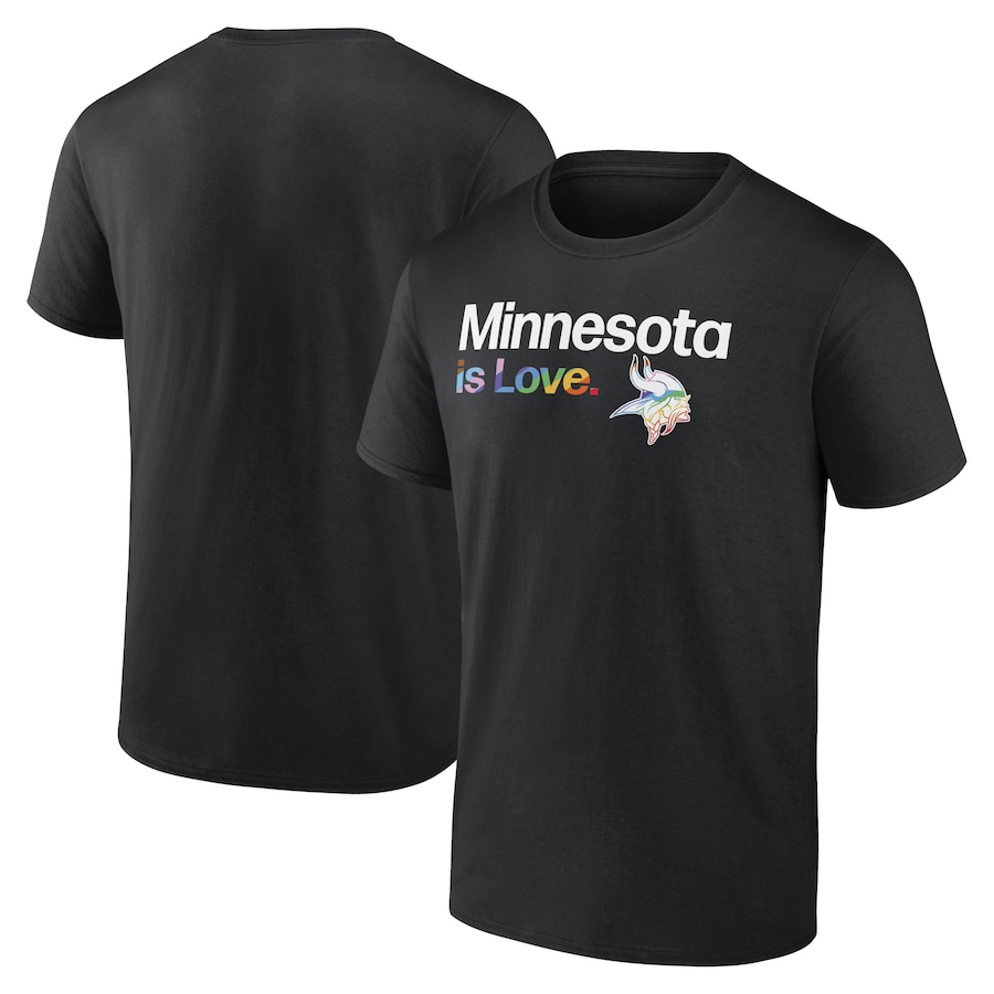 Minnesota Vikings Black City Pride Team T-Shirt - Man