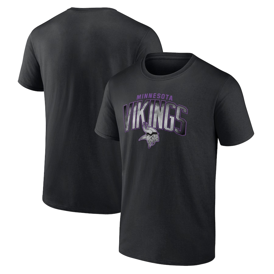 Minnesota Vikings Black Smoke Arch T-Shirt - Man