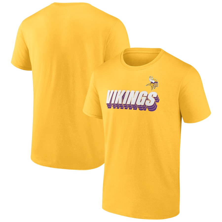 Minnesota Vikings Gold Strike Back T-Shirt - Man Minnesota Vikings Gold Strike Back T-Shirt - Man