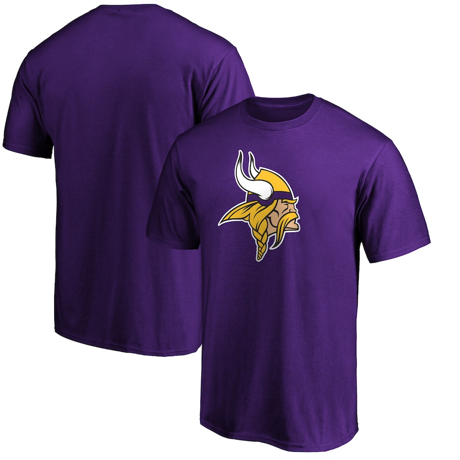 Minnesota Vikings Purple Primary Logo Team T-Shirt - Man