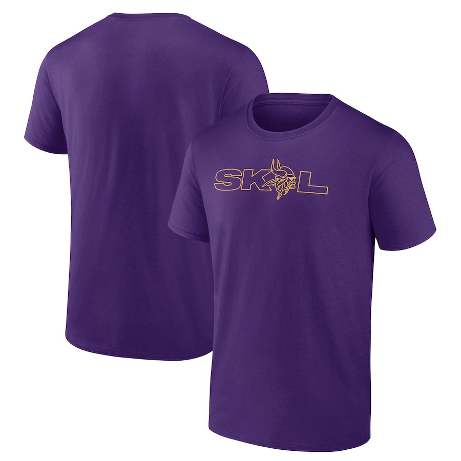 Minnesota Vikings Purple SKOL T-Shirt - Man Minnesota Vikings Purple SKOL T-Shirt - Man