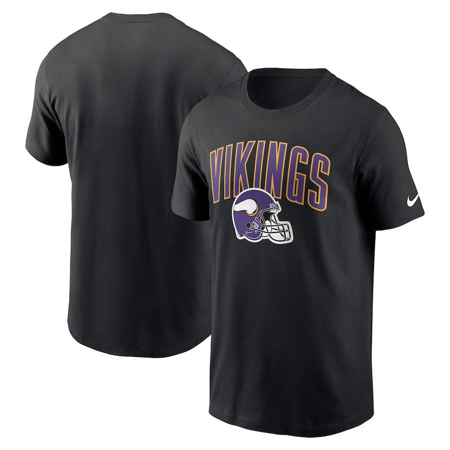 Minnesota Vikings Football Black Team Athletic T-Shirt - Man Minnesota Vikings Football Black Team Athletic T-Shirt - Man