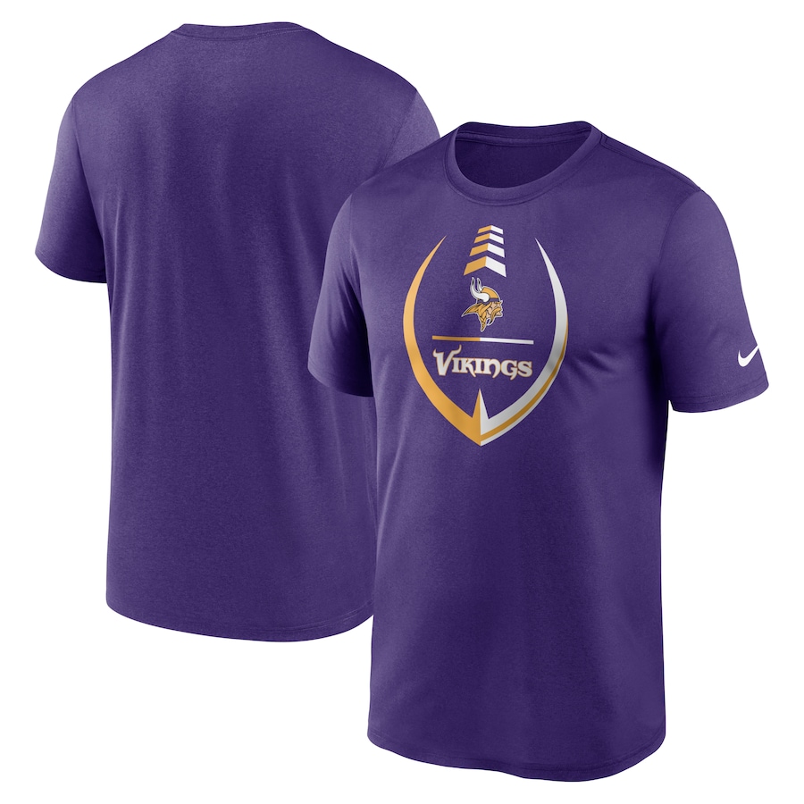 Minnesota Vikings Football Purple Icon Legend Performance T-Shirt - Man