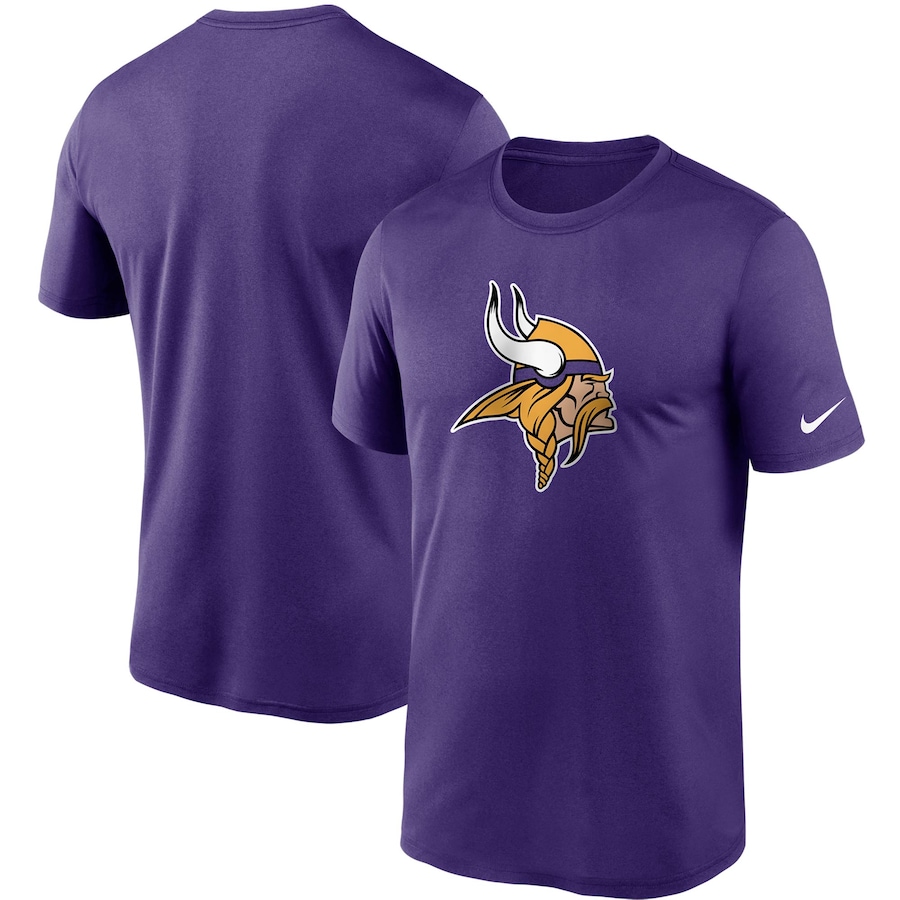 Minnesota Vikings Football Purple Logo Essential Legend Performance T-Shirt - Man Minnesota Vikings Football Purple Logo Essential Legend Performance T-Shirt - Man