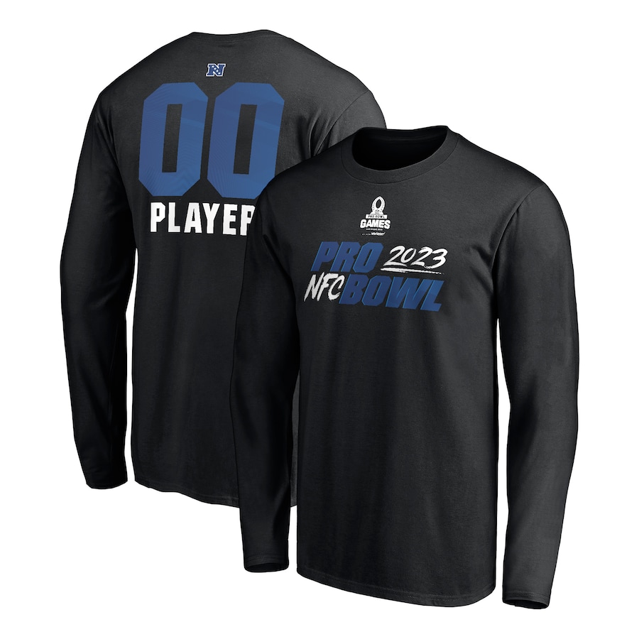 NFC Black 2023 Pro Bowl Pick-A-Player Long Sleeve T-Shirt - Man NFC Black 2023 Pro Bowl Pick-A-Player Long Sleeve T-Shirt - Man